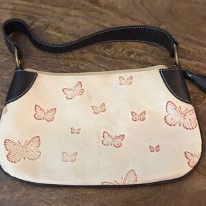 Vintage 1990’s Maxx leather purse butterflies